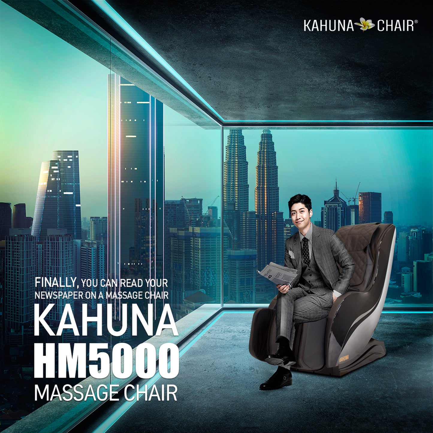 Kahuna HM-5000 Slender Style SL-Track Massage Chair
