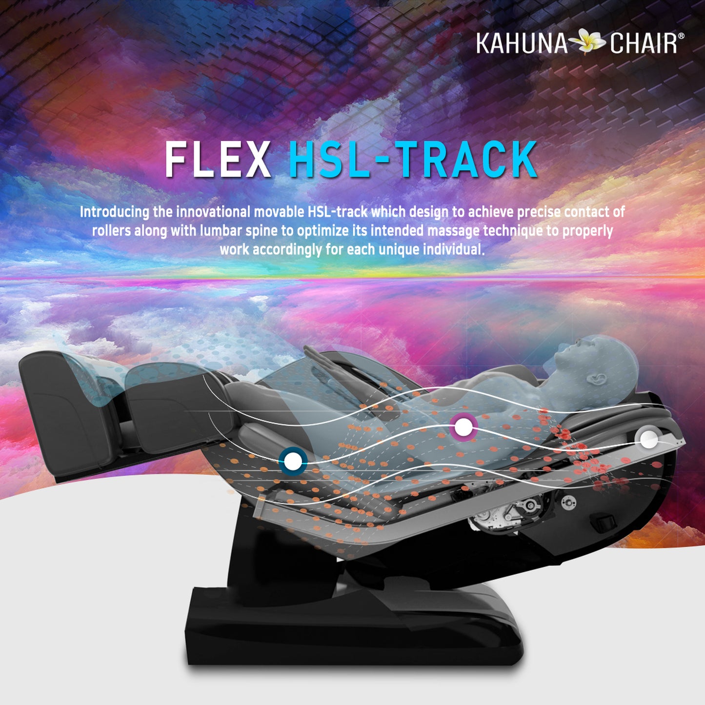 Kahuna 4D+@ Dual Air Float Flex HSL-track with Infrared heating SM-9300 Black