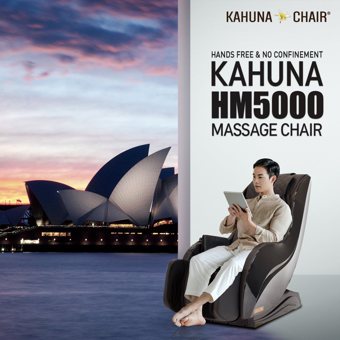 Kahuna HM-5000 Slender Style SL-Track Massage Chair