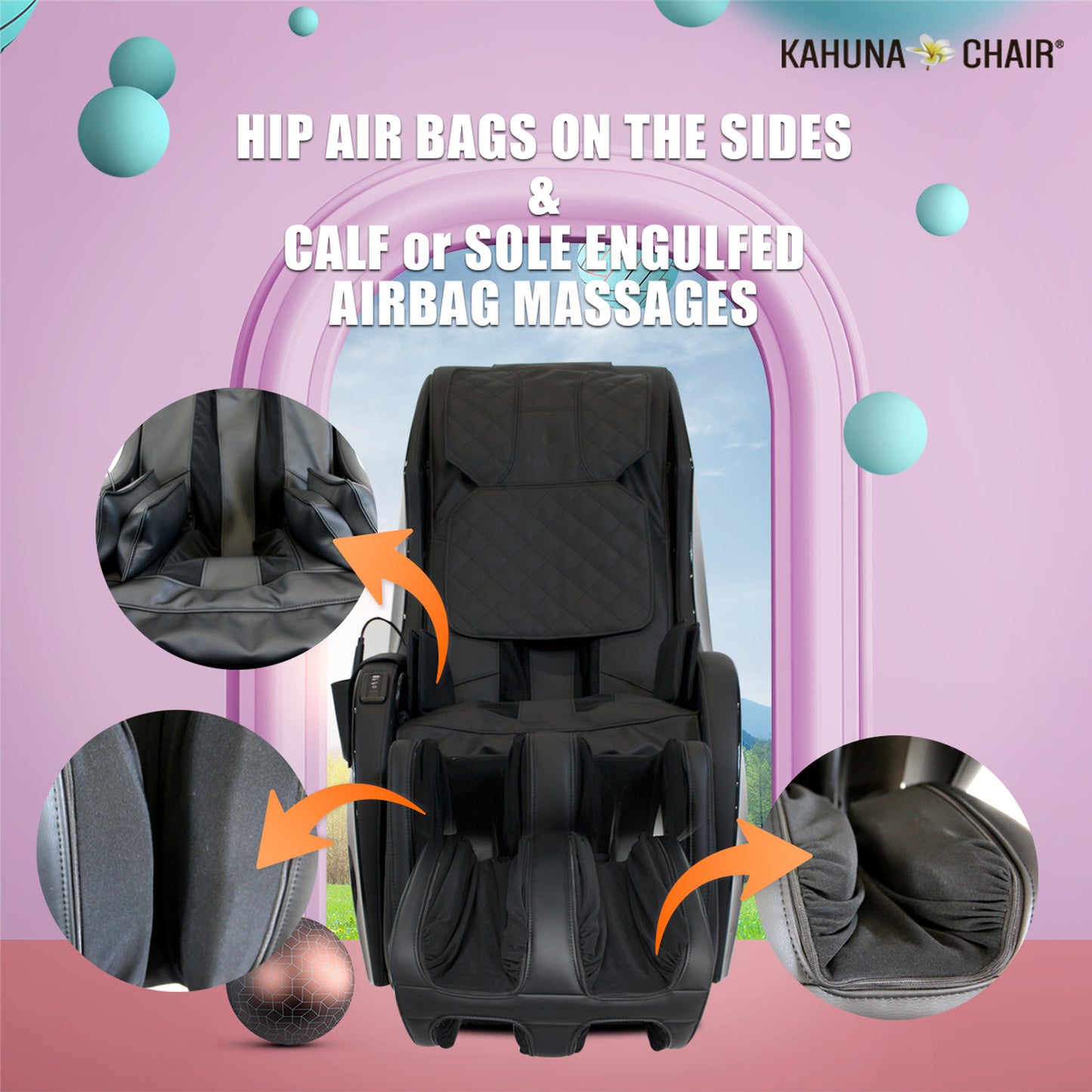 Kahuna HM-5000 Slender Style SL-Track Massage Chair